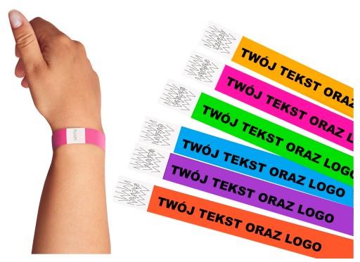Opaski Tyvek 5000szt z Nadrukiem DOSTAWA GRATIS