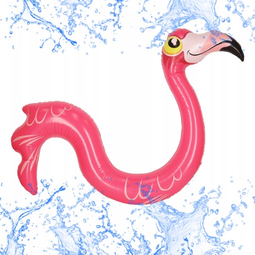 Pływak dmuchany makaron do basenu flaming 131cm