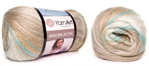 WŁÓCZKA YARNART ANGORA ACTIVE NR 852 WIELOKOLOR