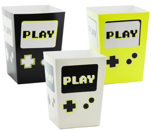 PUDEŁKA NA POPCORN SŁODYCZE PLAY URODZINY-6 SZTUK-9934