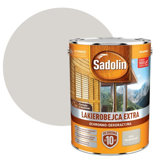 SADOLIN EXTRA 5L LAKIEROBEJCA BIAŁY SKANDYNAWSKI