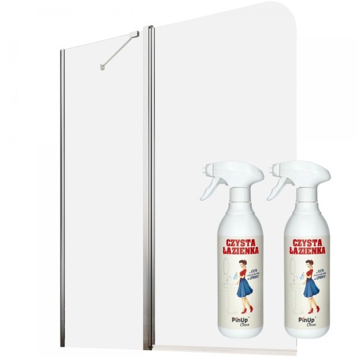 Parawan nawannowy dwuczęściowy 130 L mirror + pianka czyszcząca PinUp