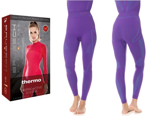 BRUBECK THERMO legginsy termiczne do turystyki -XL