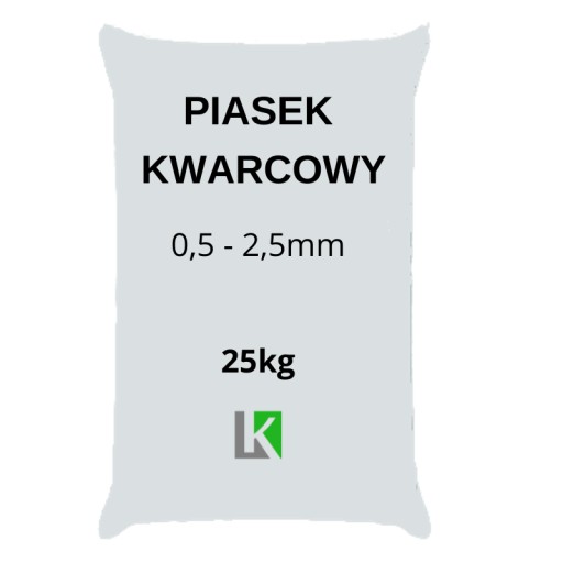 Piasek do posypywania dróg KWARCOWY SUSZONY 25 kg