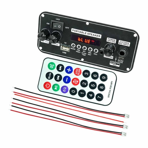 Płyta dekodera MP3 Bluetooth Podwójne dekodowanie Wysoka wydajność membrany