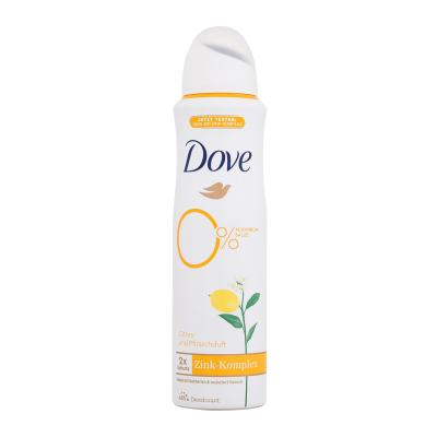Dove 0% ALU Citrus & Peach 150 ml dla kobiet Dezodorant