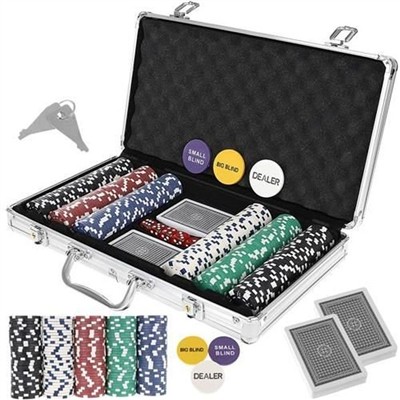 Poker zestaw 300 żetonów w walizce HQ