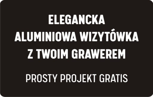 ELEGANCKA METALOWA WIZYTÓWKA Z TWOIM GRAWEREM