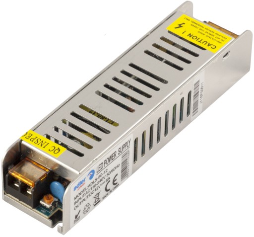 ZASILACZ MODUŁOWY 12V 5A 60W DO TAŚM LED MONTAŻOWY