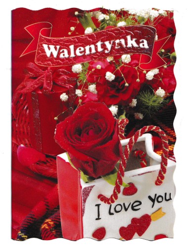 POL-MAK Karnet Kartka Walentynkowa WZ02