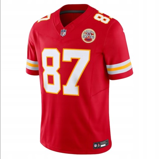 Czerwona Koszulka FUSEDe Futebol Americana Kansas City Chiefs Travis Kelce