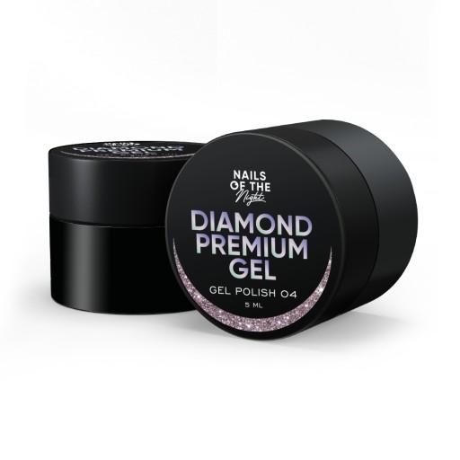 NAILSOFTHENIGHT Diamond Premium gel 04 - różowo-złoty lakier hybrydowy 5 ml