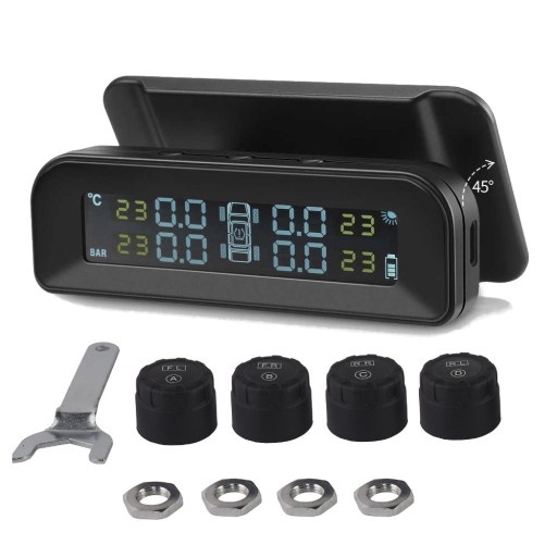 Solarny system TPMS z 4 czujnikami zewnętrznymi