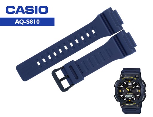 Pasek CASIO AQ-S810W W-735H-2AV Granatowy