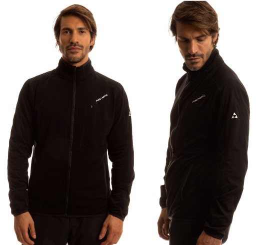 Fischer UP Flex Jacket Męska bluza narciarska polar II warstwa black S