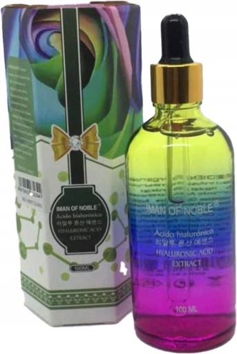 KWAS HIALURONOWY 100ml Iman Of Noble TĘCZOWY