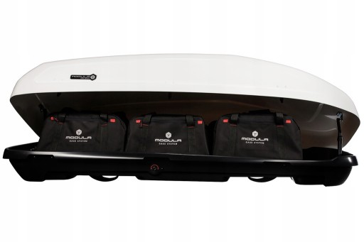 BOX Dachowy Bagażnik MODULA EVO 550L 206x90x47cm BIAŁY