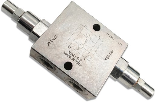 ZAWÓR HYDRAULICZNY PRZELEWOWY KRZYŻOWY VAU 1/2 70L