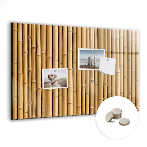 Foto tablica magnetyczna suchościeralna z nadrukiem 60x40 cm Bambusowe kije