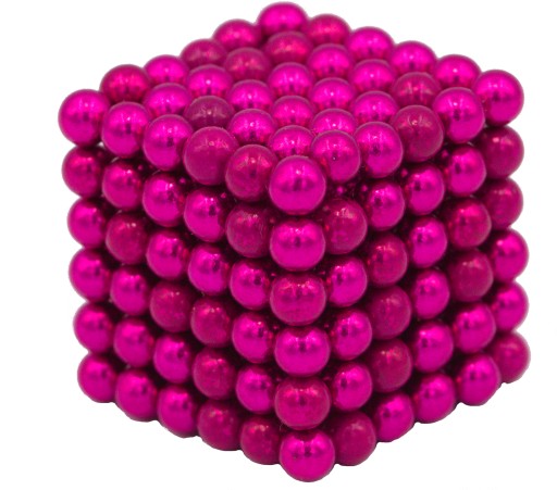 Neocube klocki magnetyczne kulki 216 5mm Róźowe Pink Zabawka Magnetyczna