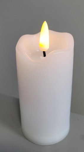 ŚWIECA LED ŚWIECZKA NA BATERIE PŁOMIEŃ LED H100 MM