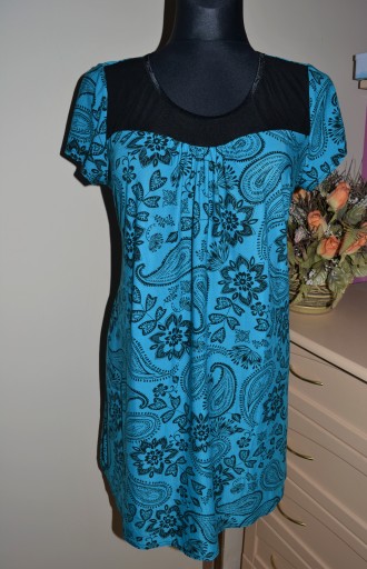 elegancka bluzka tunika z dzianiny 44/46