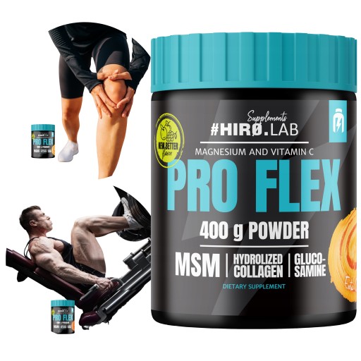 PRO FLEX STAWY KOLAGEN MSM KOŚCI 400g GLUKOZAMINA ZDROWE TROPIKALNY hiro