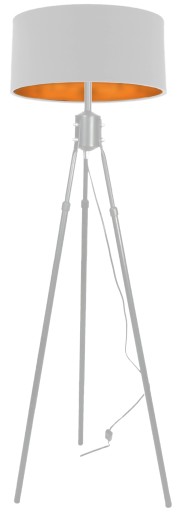 LAMPA STOJĄCA PODŁOGOWA NASTROJOWA ZŁOTY ABAŻUR