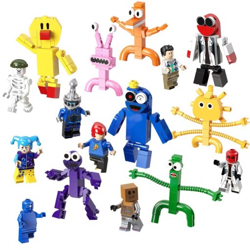 ZESTAW KLOCKÓW RAINBOW FRIENDS FIGURKI KOMPLET 8 SZT.+DARMOWY PREZENT
