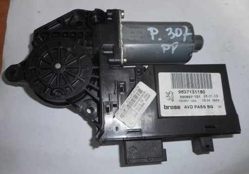 Peugeot 307 silniczek szyby prawy przedni przód 9637131180
