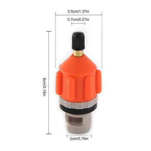 Pomarańczowy styl Adapter pompy SUP Adapter zaworu