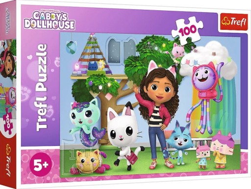 Puzzle 100 elementów Koci Domek Gabi 16464 Trefl