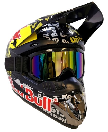 KASK REDBULL MOTOCYKLOWY OFF-ROAD ENDURO MOTO