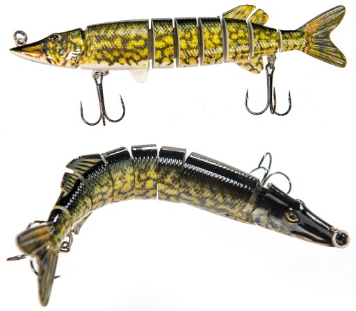 Wobler na szczupaka łamany tonący 20 cm 66 gram A
