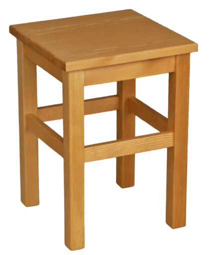 TABORET KUCHENNY STOŁEK PROSTY NOWOCZESNY olcha