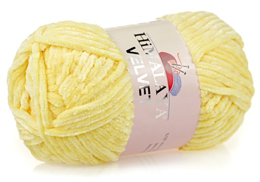 WŁÓCZKA HIMALAYA VELVET - NR 02 ŻÓŁTY