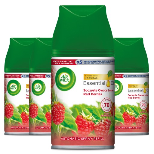 Air Wick Freshmatic Soczyste Owoce Leśne Wkład do odświeżacza 4 x 250 ml