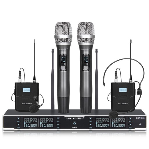 Shudder Bezprzewodowe SDR1503 4 mikrofony 2 + 2