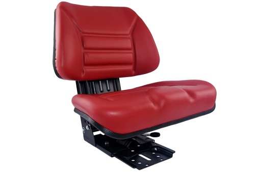 Siedzenie dzielone PVC URSUS C-330 C-360 MF czerwo