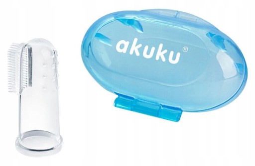 AKUKU Szczoteczka do zębów i masażu dziąseł + etui