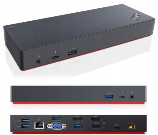 Stacja dokująca Lenovo 40AC USB-C DP RJ45 HDMI