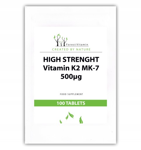 FOREST WITAMINA K2 MK-7 500mcg 100 tab NATURALNA