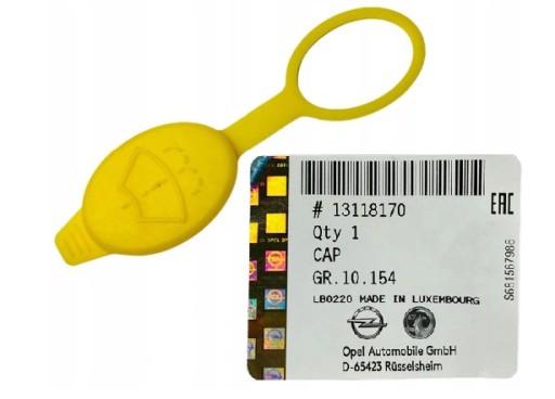 KOREK ZBIORNIKA SPRYSKIWACZY OE GM OPEL CORSA D