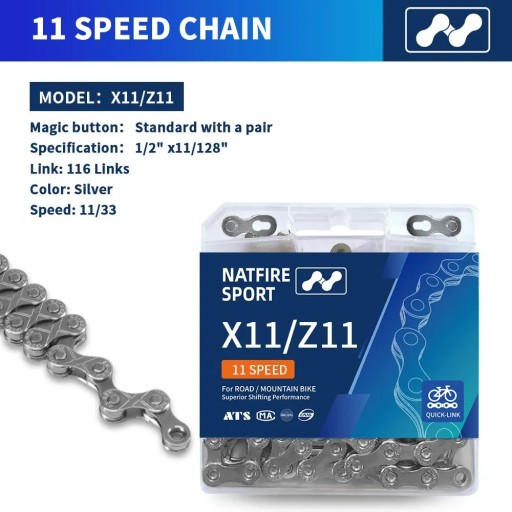 Bike Chain 6 7 8 9 10 11 12 Speed with Quick Chain Bicycle Chains Link MTB