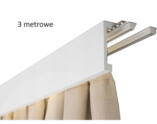 Listwa maskująca karnisz osłona do LED Creativa LK-03 12 cm Nowość 3 metry
