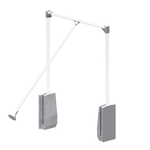Pantograf aluminiowy, srebrny, szerokość: 45-60 cm
