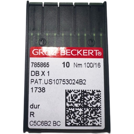 IGŁY DO MASZYN SZWALNICZYCH GROZBECKERT STĘBNÓWKA OSTRE 16x231 DBx1 100/14R