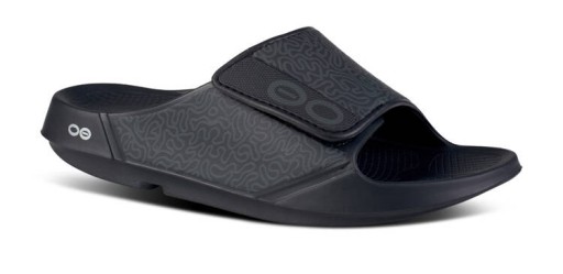 OOFOS Klapki regeneracyjne OOahh Sport Flex Black Labirynth 39