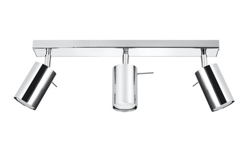 Plafon RING 3 chrom nowoczesny do sypialni i salonu Sollux led
