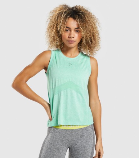 GYMSHARK KOSZULKA DAMSKA SPORTOWA ZIELONA M 1A4E5_D*